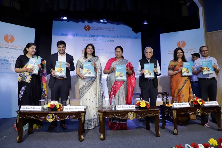 Delhi CM Rekha Gupta today launched the landmark report, ‘Enhancing Female Entrepreneurship & Employment in the MSME Sector.’